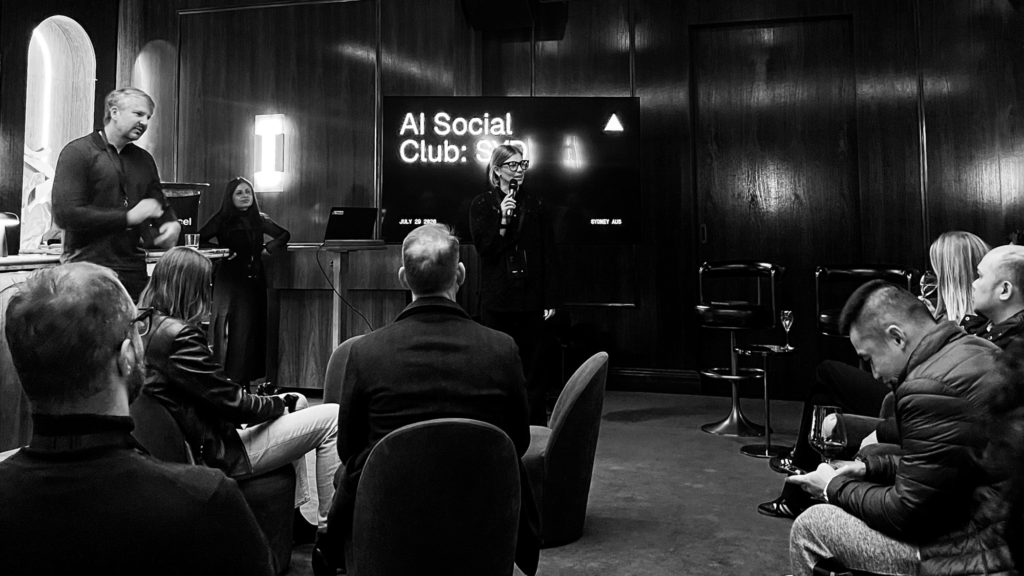 AI Social Club, the first night.