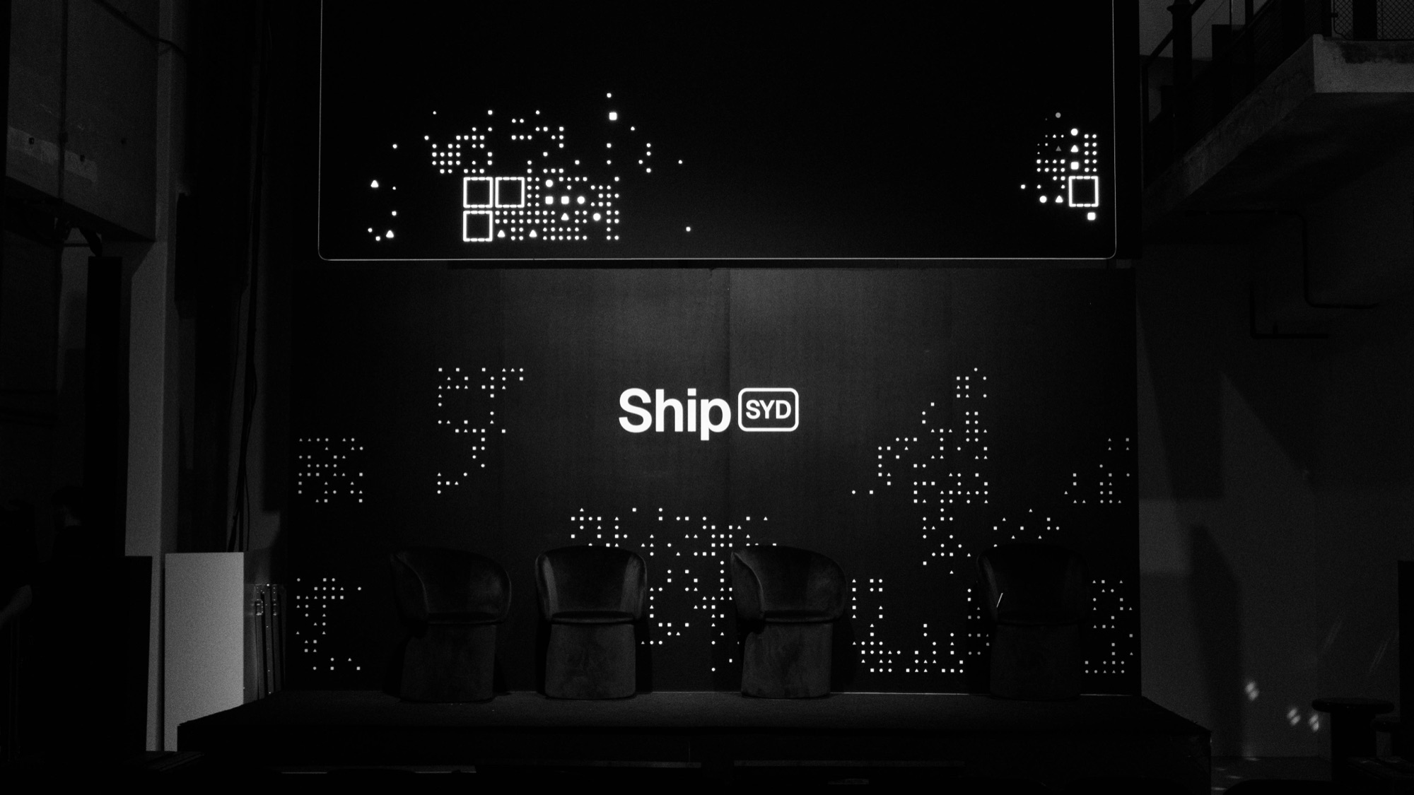 The Ship stage before the doors opened.